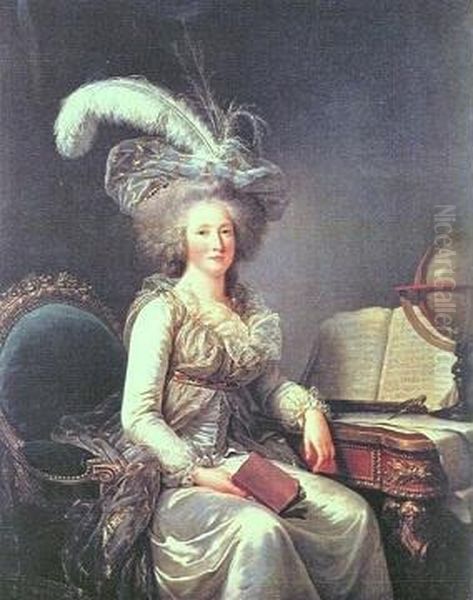 Portrait of Madame Elisabeth Oil Painting by Adelaide Labille-Guiard
