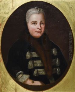 Portrat Margarethe Christiane Auguste zu Leiningen (1694-1761), geb. Grafin von Danneskiold-Laurvig
