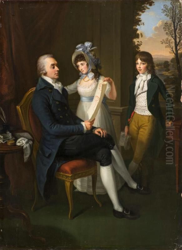 Portrait of Semyon Vorontsov Oil Painting by Ludwig Guttenbrunn