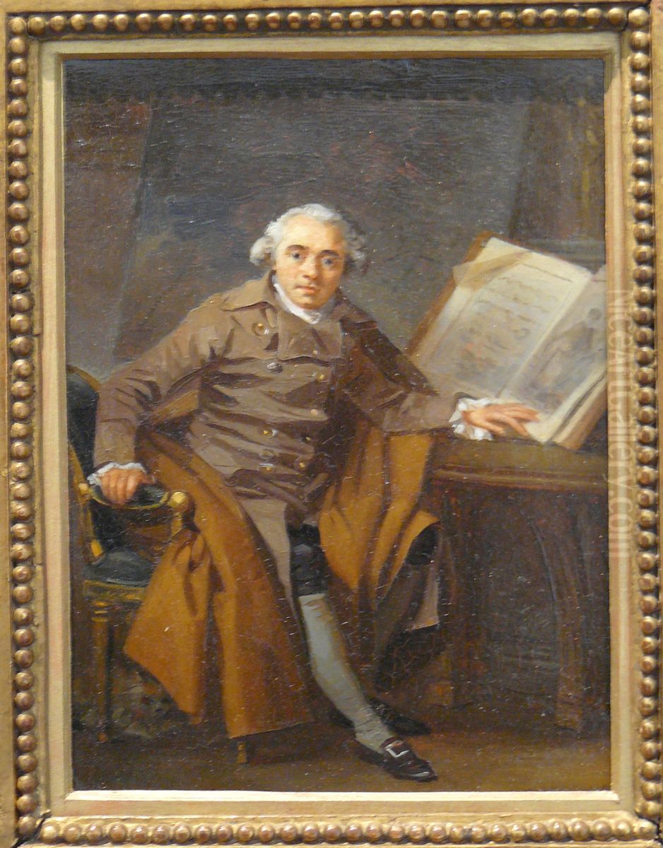 Portrait d'un homme dans un costume crose Oil Painting by Marguerite Gerard