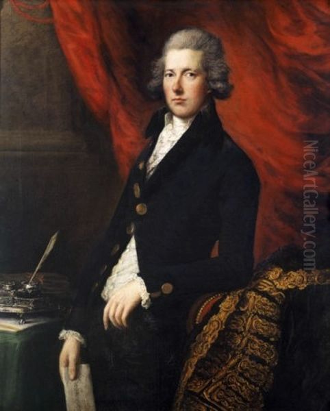 Portrait ofWilliam Pitt the Younger(1759-1806) Oil Painting by Gainsborough Dupont