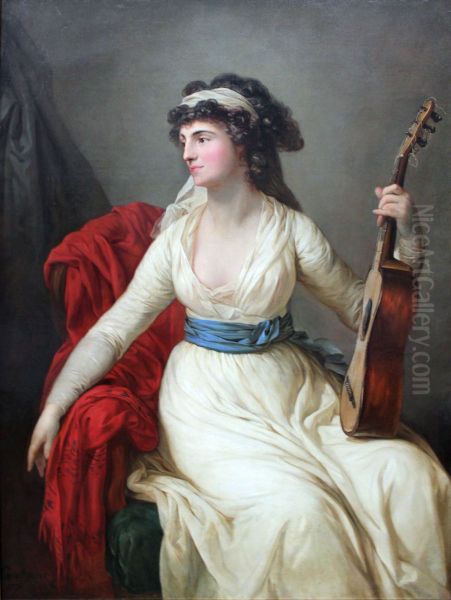 Johanna Margarete Christine Grafin von Bruhl Oil Painting by Anton Graff