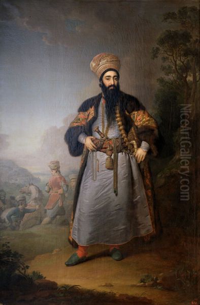 Portrait of Murtaza-Kuli-Khan Oil Painting by Vladimir Borovikovsky