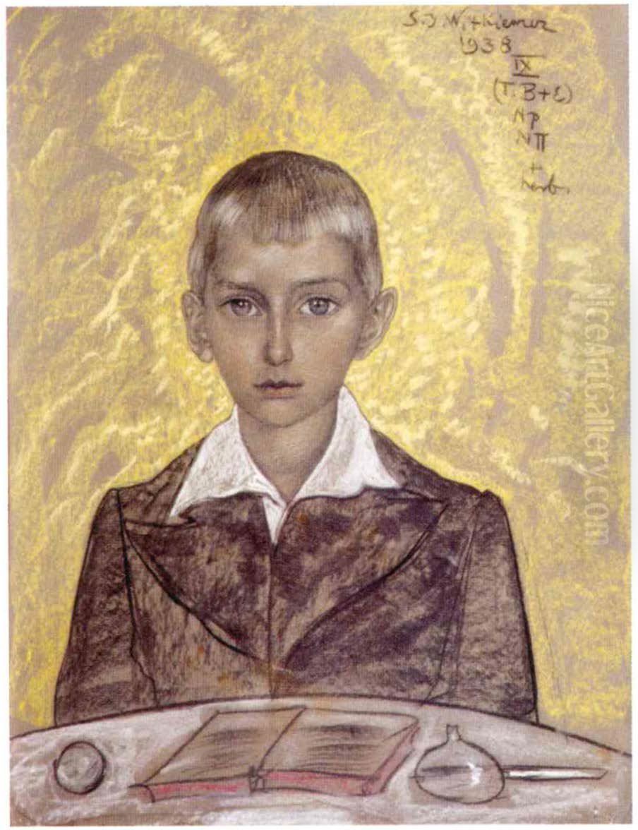 Portret chlopca Oil Painting by Stanislaw Ignacy Witkiewicz (Witkacy)