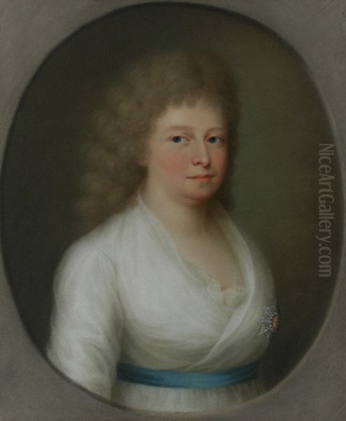 Charlotte Auguste Mathilde, Konigin von Wurttemberg Oil Painting by Johann Lorenz Kreul