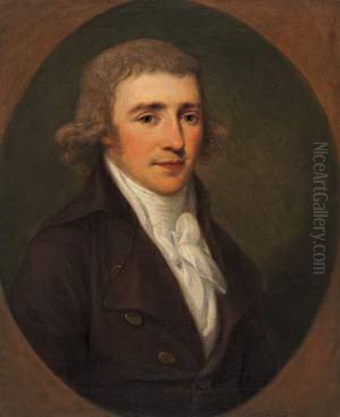 Portrait of Johann Isaak Freiherr von Gerning Oil Painting by Angelica Kauffmann