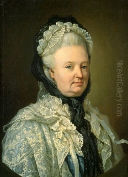 Elisabeth Christine von Braunschweig-Bevern, Prussian queen, as an old woman Oil Painting by Johann Heinrich Wilhelm Tischbein I