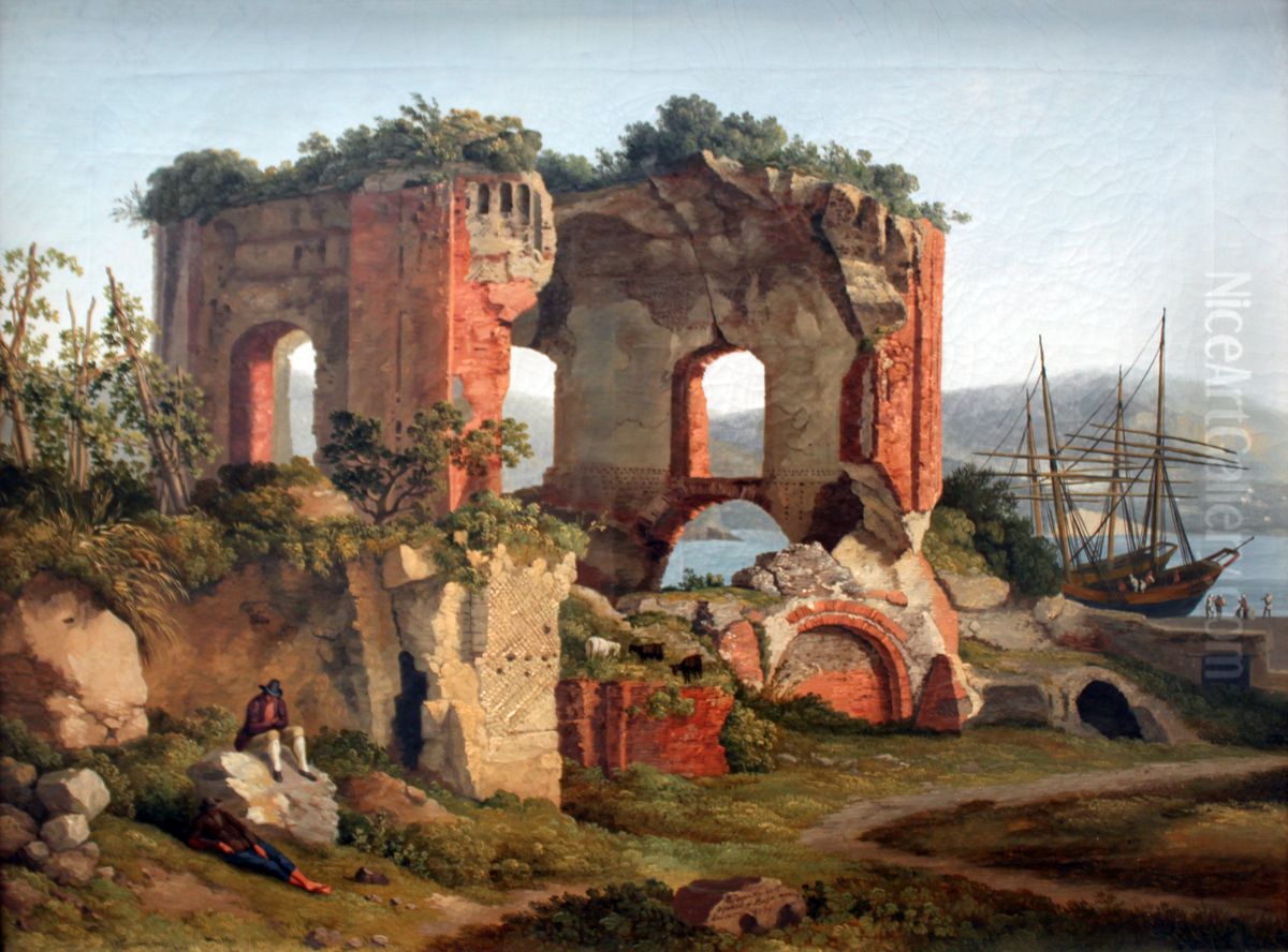 Der Venustempel in Baja Oil Painting by Jacob Philipp Hackert