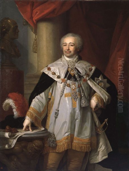 Portrait of Alexandr Borisovich Kurakin Oil Painting by Vladimir Borovikovsky