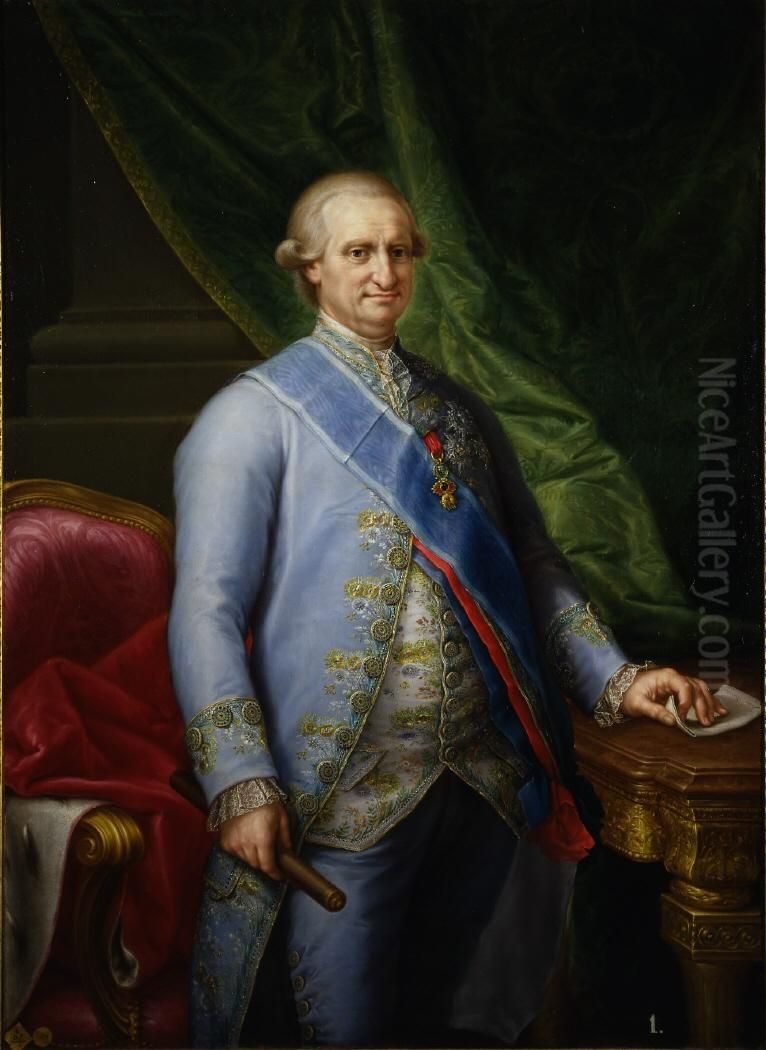 Carlos IV de Espana Oil Painting by Francisco Bayeu Y Subias