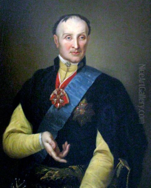 Portrait of Maciej Sobolewski. Oil Painting by Jozef Peszka