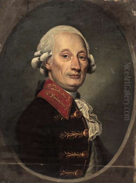 Portrat des George Christoph von Kleist Oil Painting by Unidentified location