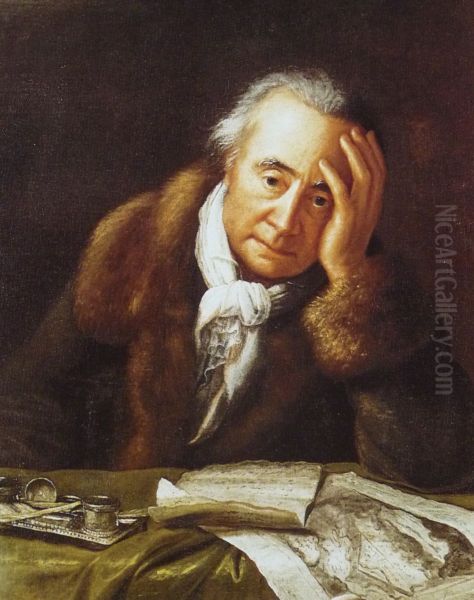 Portrait ofUlysses von Salis-Marschlins Oil Painting by Felix Maria Diogg