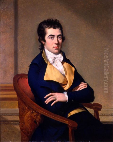 Portrait ofHenry Vassall-Fox, 3rd Baron Holland Oil Painting by Francois-Xavier Fabre