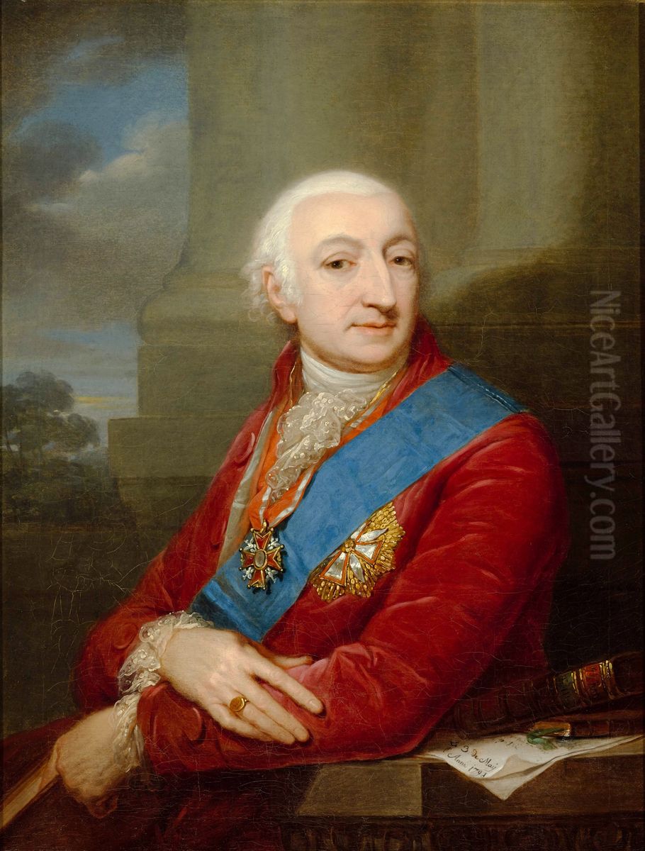 Portret Stanislawa Malachowskiego Oil Painting by Josef Grassi