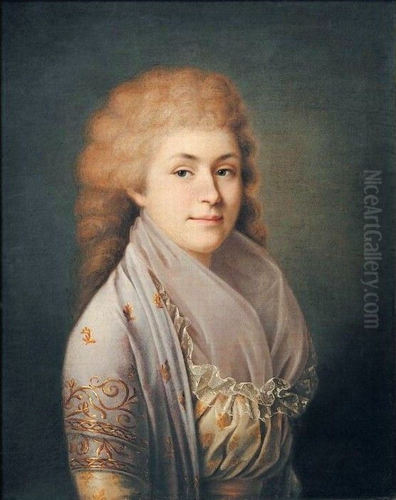 Portrait of Natalia Gribovskaya Oil Painting by Nikolay Argunov