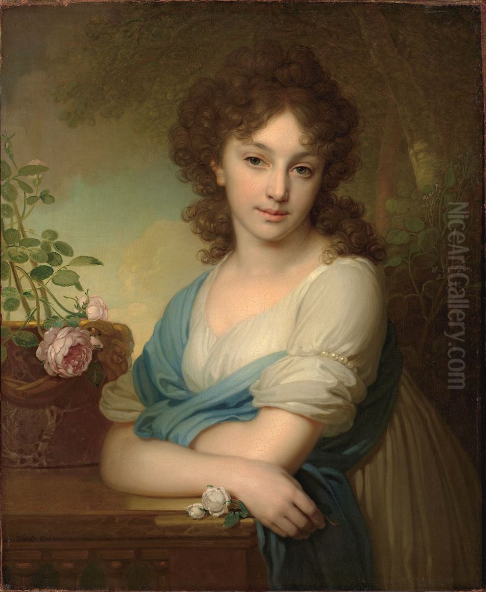 Portrait ofElena Aleksandrovna Naryshkina(1785-1855) Oil Painting by Vladimir Borovikovsky
