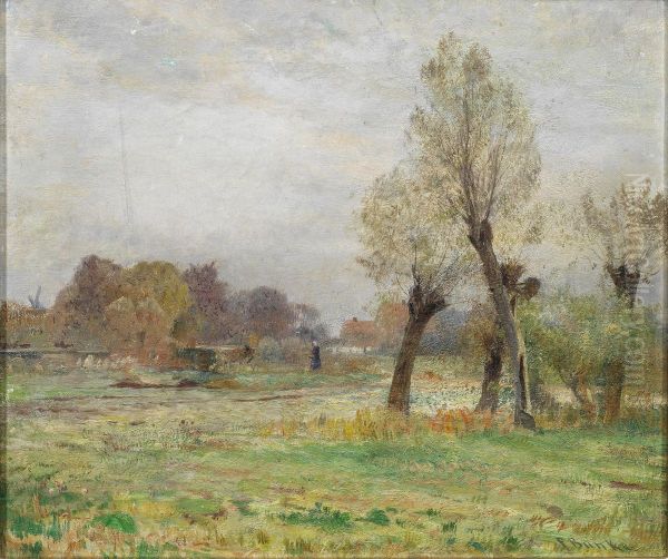 Autumn morning Oil Painting by Franz Bunke
