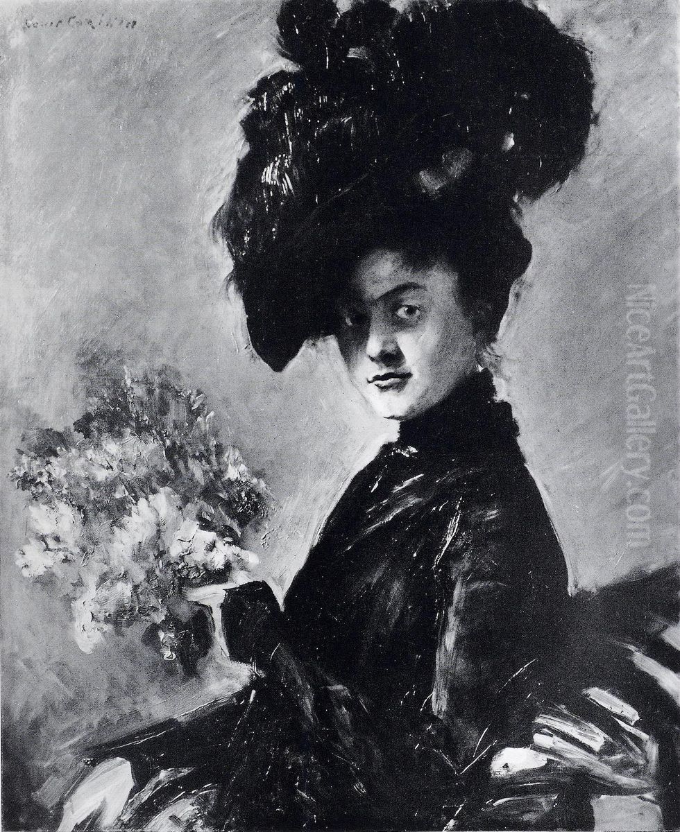 Portrat Frau Strathmann Oil Painting by Lovis (Franz Heinrich Louis) Corinth