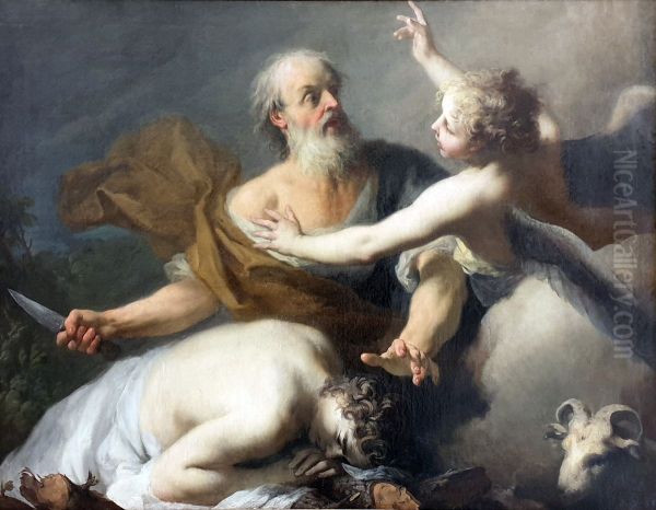 Abraham's sacrifice Oil Painting by Jacopo Amigoni