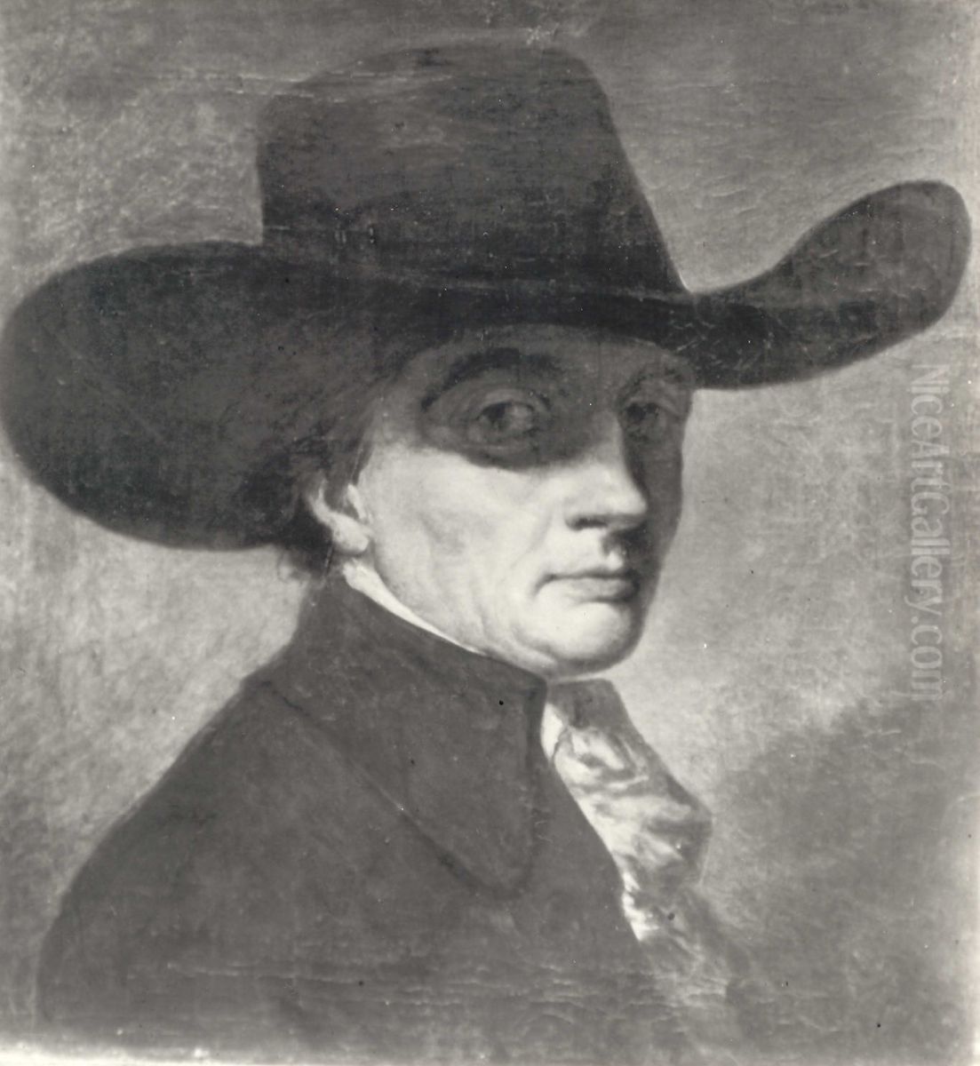 Self-portrait Oil Painting by Jean-Pierre Norblin De La Gourdaine