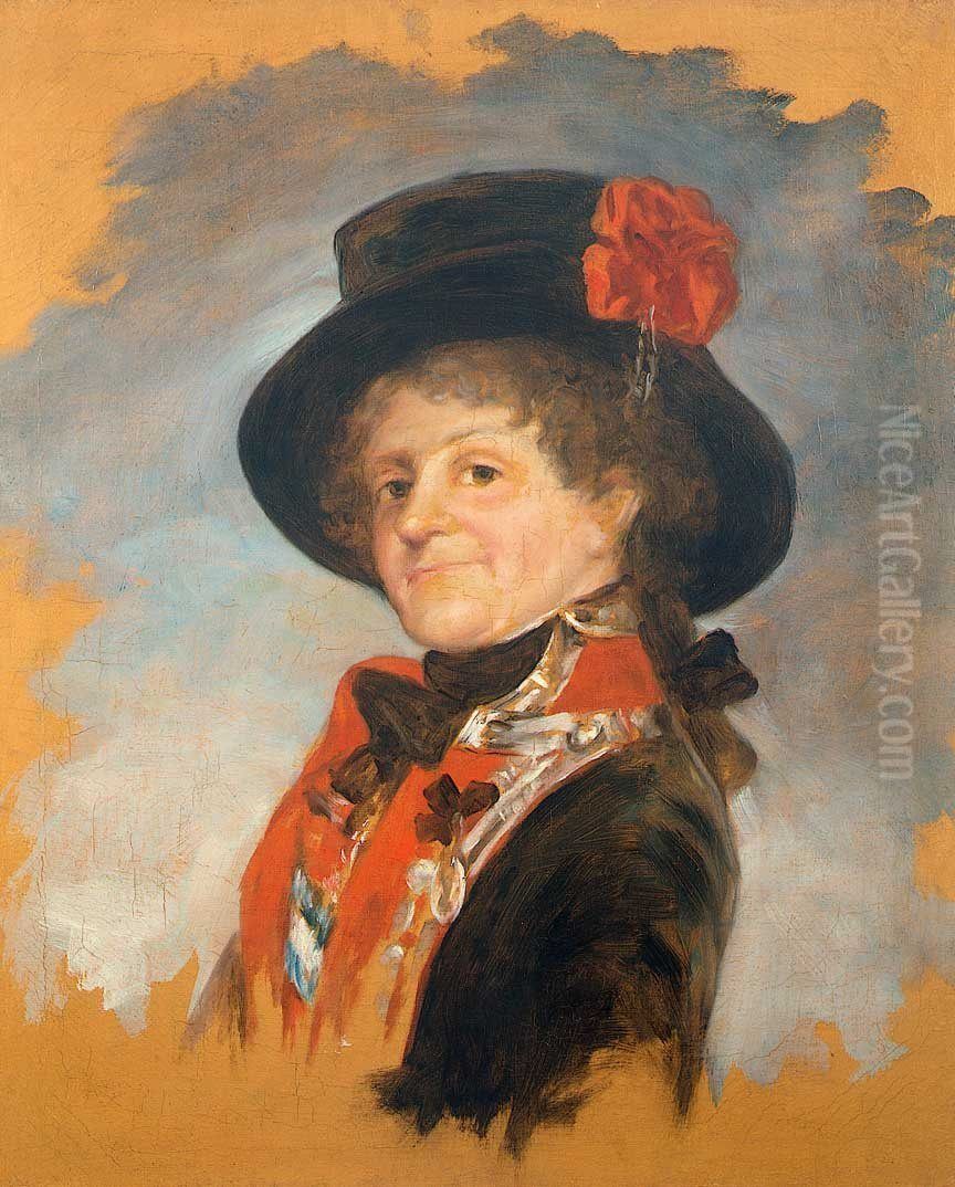 Portrait of Queen Maria Luisa of Spain Oil Painting by Francisco Goya Fuendetodos