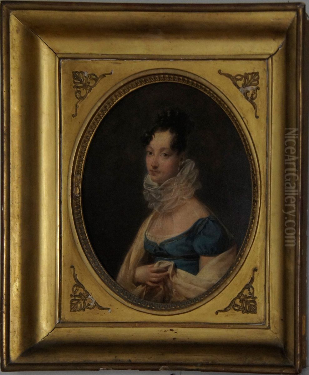 Portrait of Juliette Recamier (1777-1849) Oil Painting by unknown