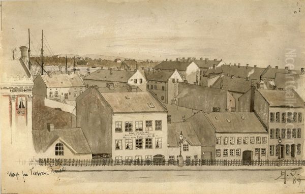 Udsigt fra Victoria Terrasse Oil Painting by Harald Oscar Sohlberg