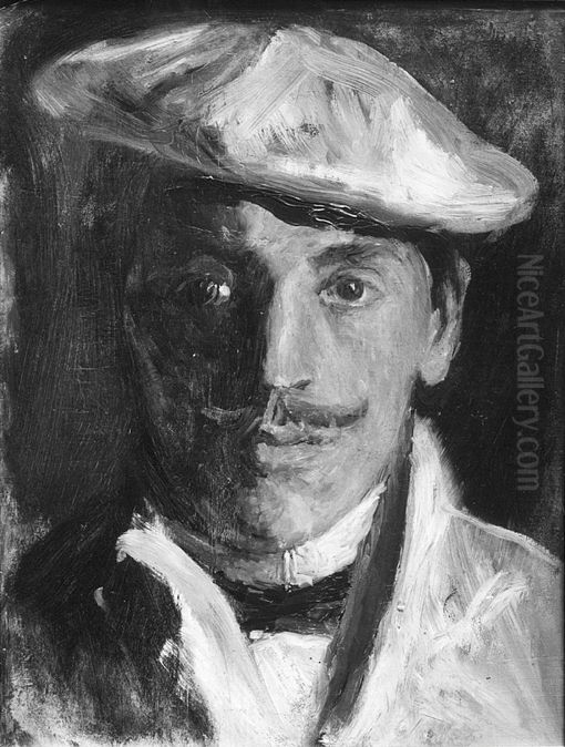 Self-portrait Oil Painting by Harald Oscar Sohlberg