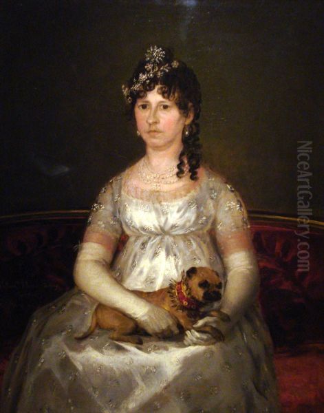 Portrait of Francisca Vicenta Chollet y Caballero Oil Painting by Francisco Goya