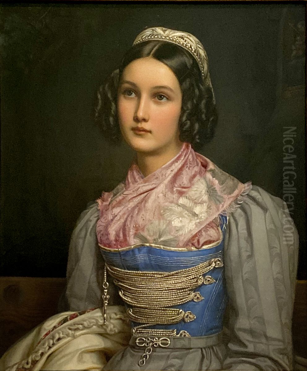 Portrait ofHelene Sedlmayr Oil Painting by Joseph Karl Stieler