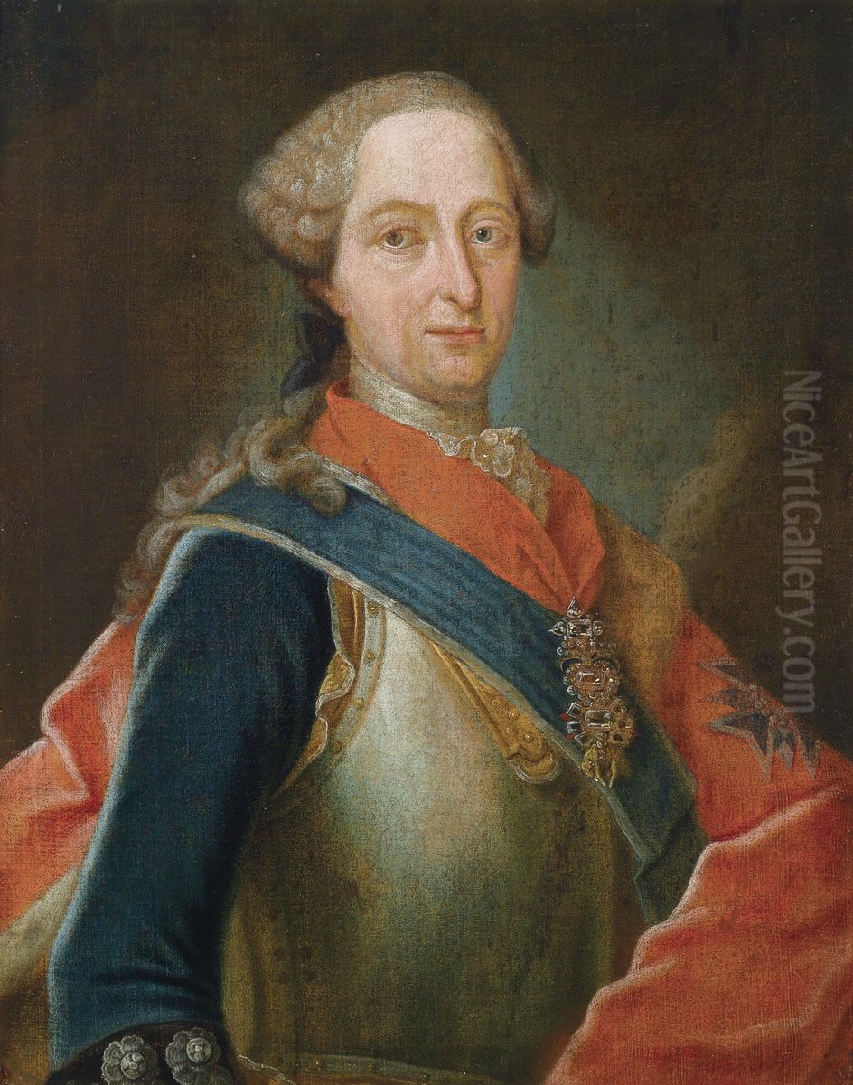 Portrait ofMaximilian III Joseph, Elector of Bavaria(1727-1777) Oil Painting by Georg Desmarees