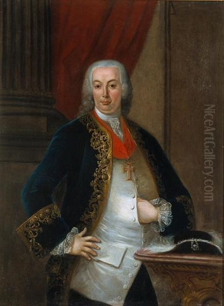 Portrait ofPeter III of Portugal(1717-1786) Oil Painting by Unidentified painter