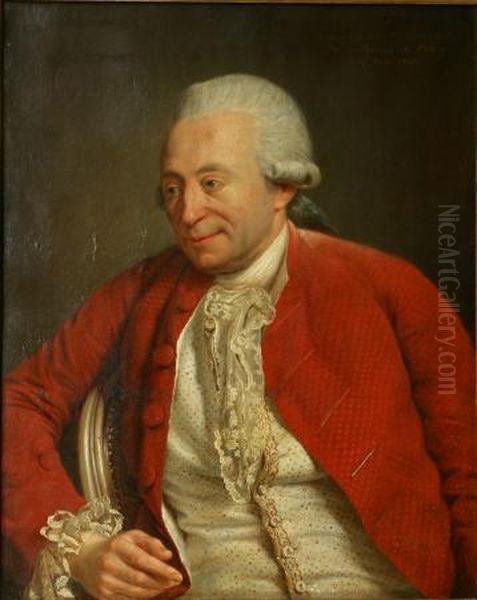 Portrait de Louis-Jules Mancini-Mazarini, duc de Nivernais (1716-1798) Oil Painting by Remi-Fursy Descarsin