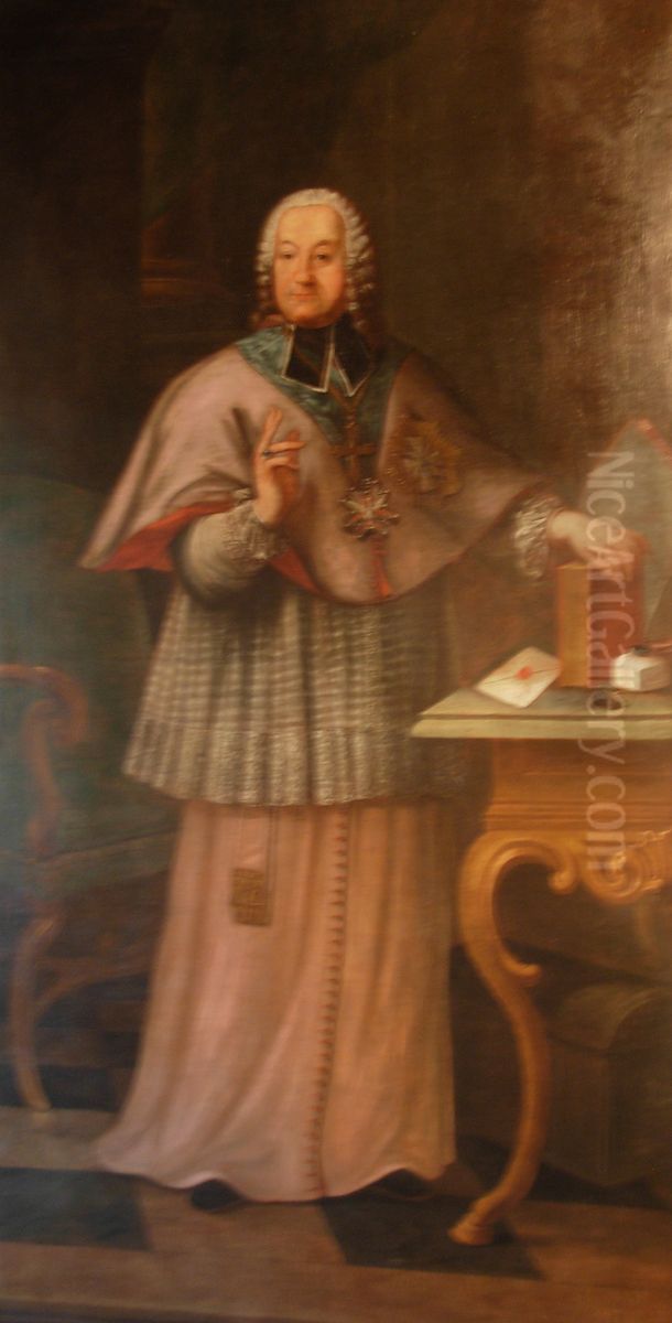 Kajetan Ignacy Soltyk (1715-1788), bishop of Krakow Oil Painting by Unidentified painter
