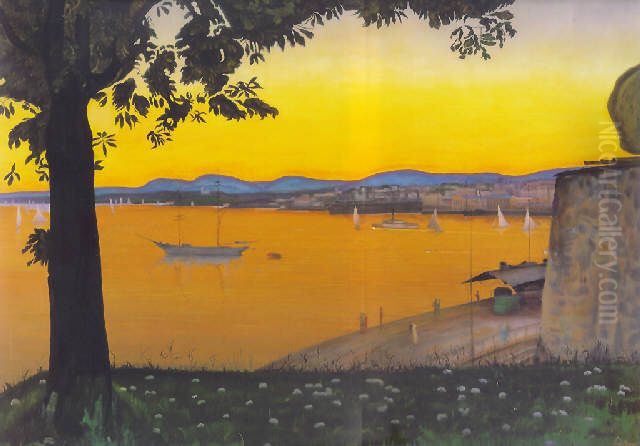 From Akershus Oil Painting by Harald Oscar Sohlberg