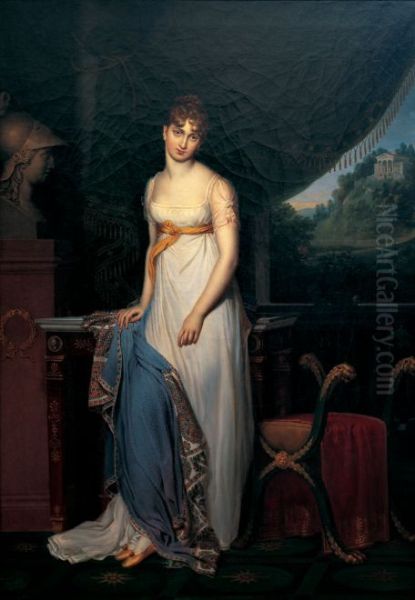 Leopoldine Esterhazy/Marie Leopoldine Esterhazy de Galantha (1788-1846) Oil Painting by unknown