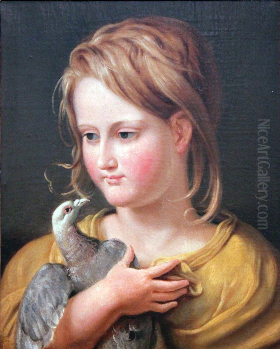 Bildnis der Tochter Ernestine Oil Painting by Johann Heinrich Wilhelm Tischbein I Bildnis der Tochter Ernestine Oil Painting by Johann Heinrich Wilhelm Tischbein I