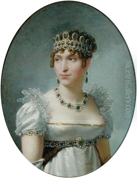 Hortense de Beauharnais, Queen of Holland Oil Painting by Jean-Baptiste Regnault