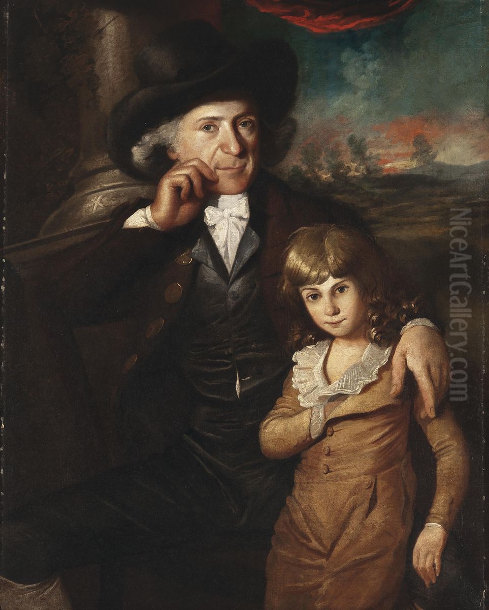 Nobleman and boy Oil Painting by Unidentified painter