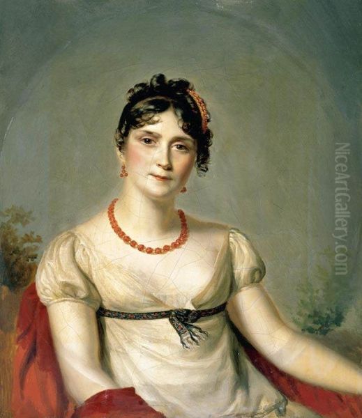 Portrait of the Empress Josephine of France Oil Painting by Firmin Massot