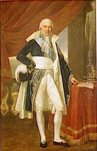Jean-Baptiste Collin, comte de Sussy (1750-1826) Oil Painting by Henri-Francois Riesener