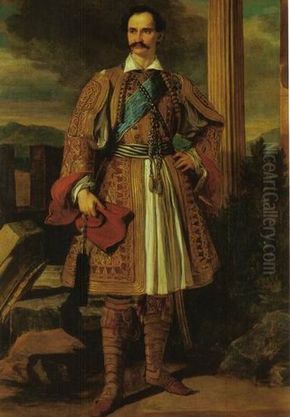 Portrait ofOtto of Greece(1815-1867) Oil Painting by Unidentified painter