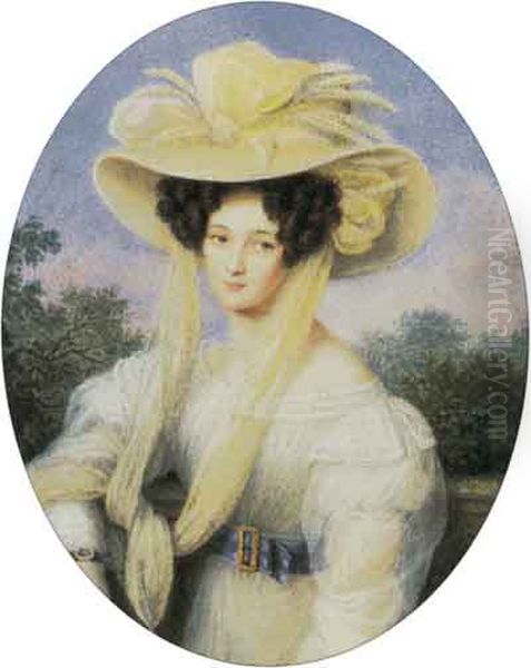 Portrait of Eleonora Tyutcheva Oil Painting by unknown
