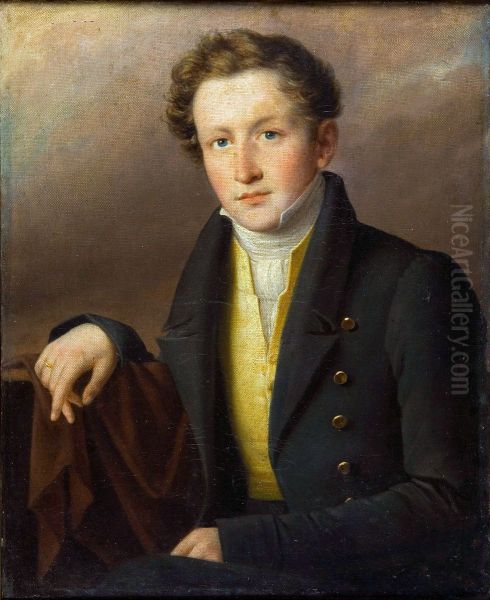 Portret Leona Sapiehy Oil Painting by Jozef Oleszkiewicz