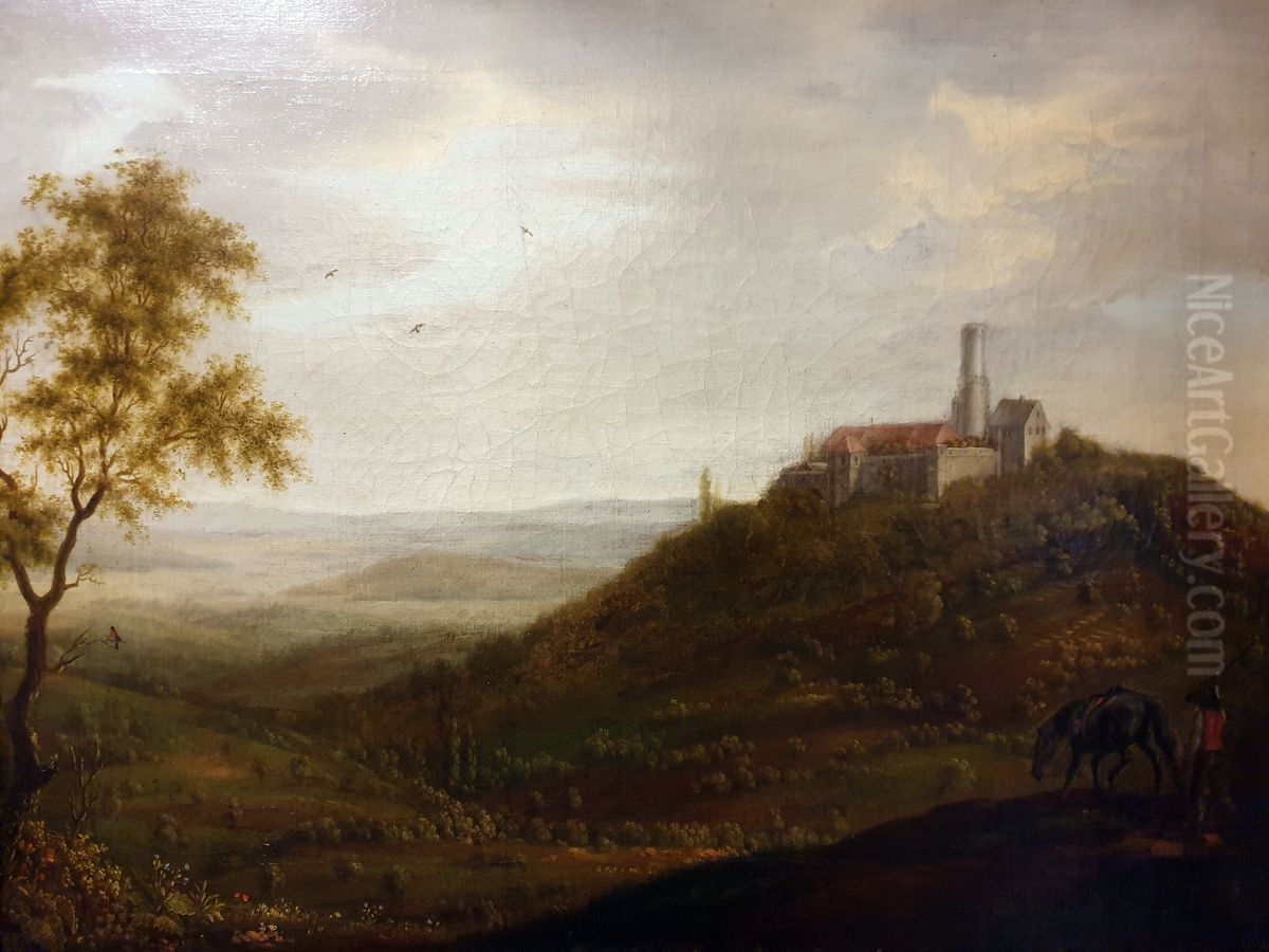The Altenburg Oil Painting by Franz Sebastian Scharnagel