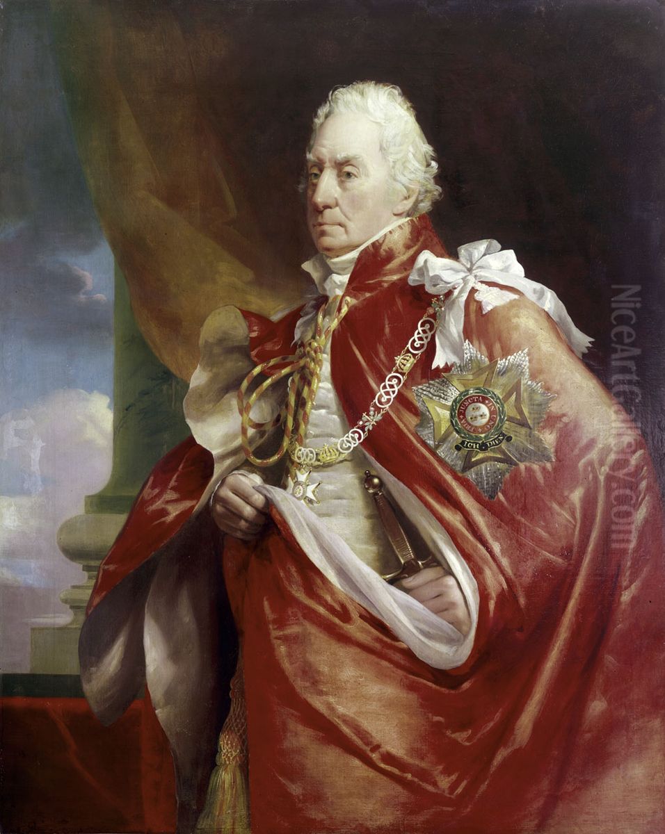 Portrait of Admiral George Keith Elphinstone, 1st Viscount Keith (1746-1823) Oil Painting by George Sanders