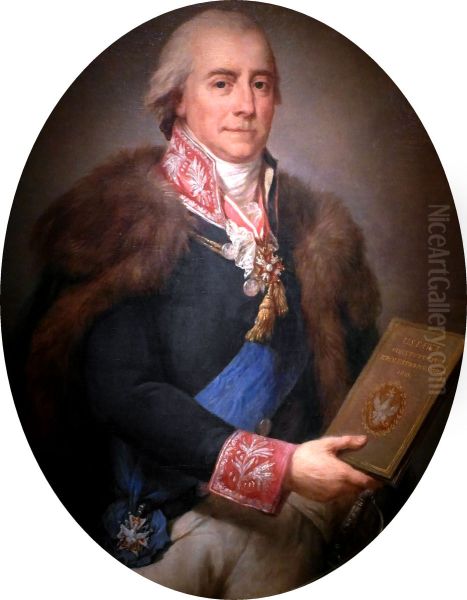 Tomasz Adam Ostrowski Oil Painting by Marcello Bacciarelli