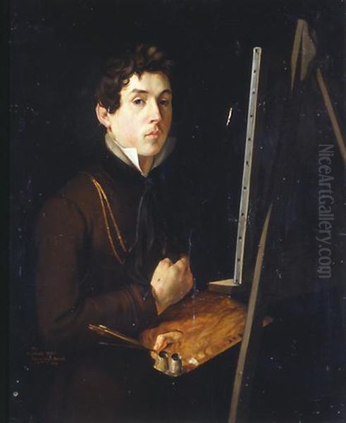 Self-portrait Oil Painting by Felix Auvray