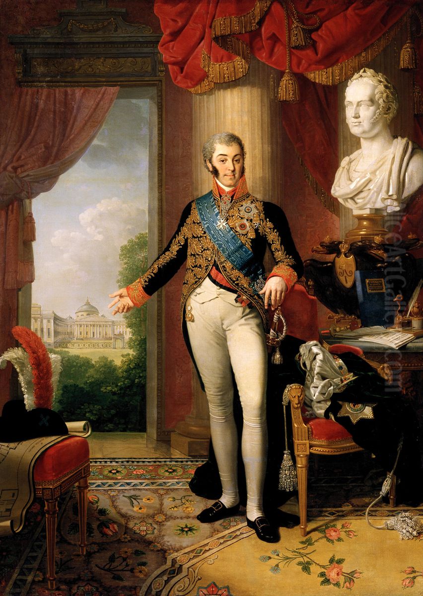 Portrait ofNikolai Sheremetev(1751-1809) Oil Painting by Vladimir Borovikovsky